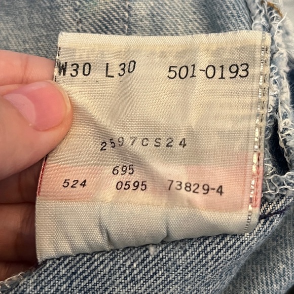 Original Levi’s 501 button fly jeans from 1996 - Picture 12 of 15